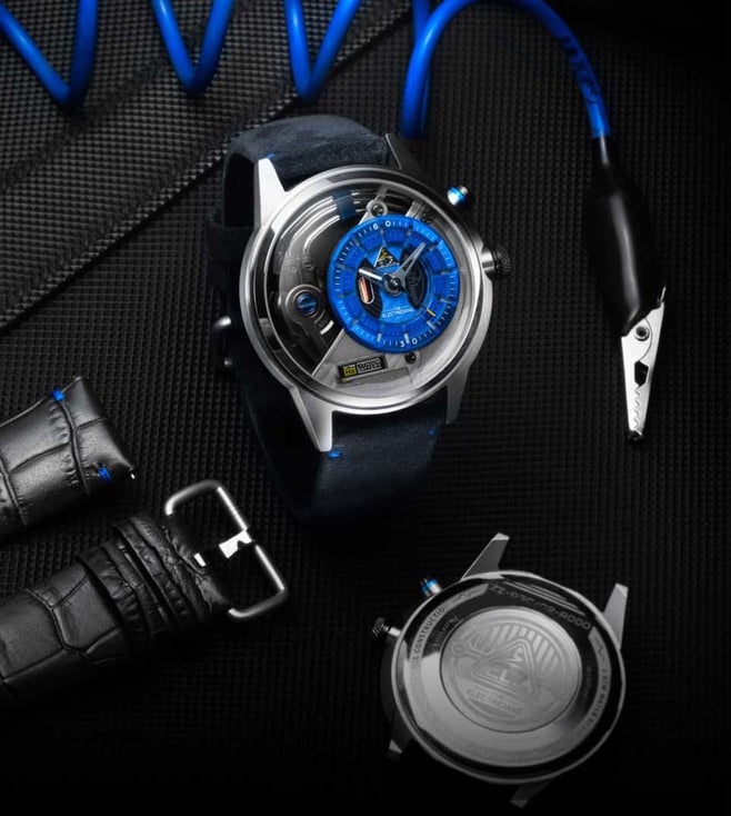 ZZ-A3C/02 The Stone Z Swiss Design 5 Led Nightlight Watch for Men