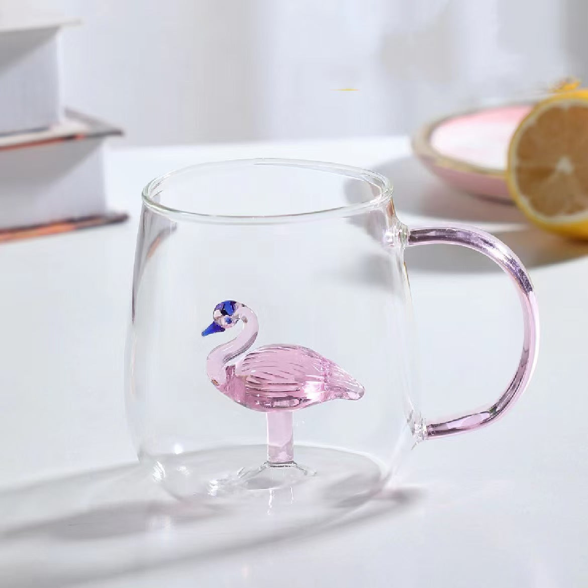 Flamingo Glass Mug