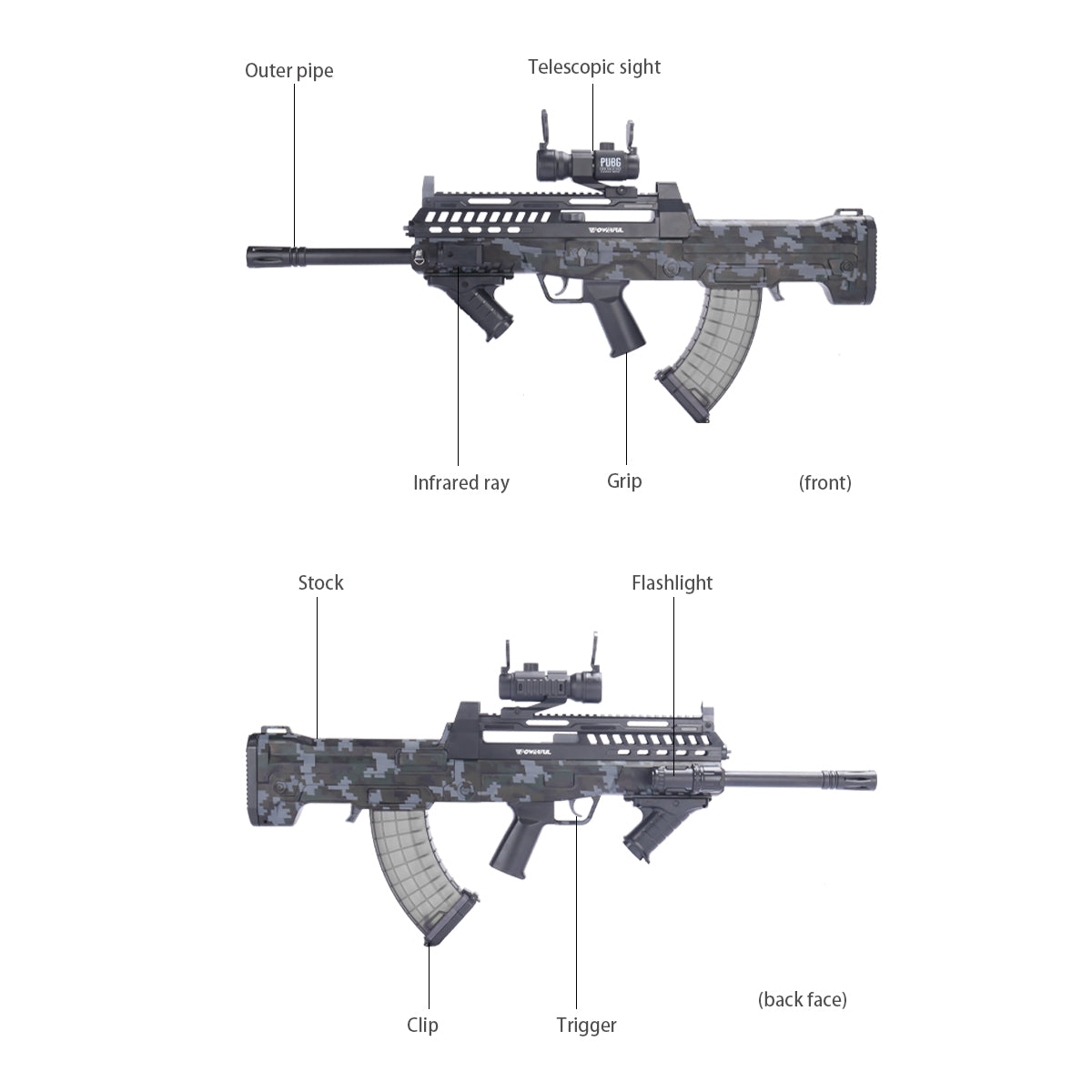 QBZ-95 Electric Automatic Water Gun Rifle