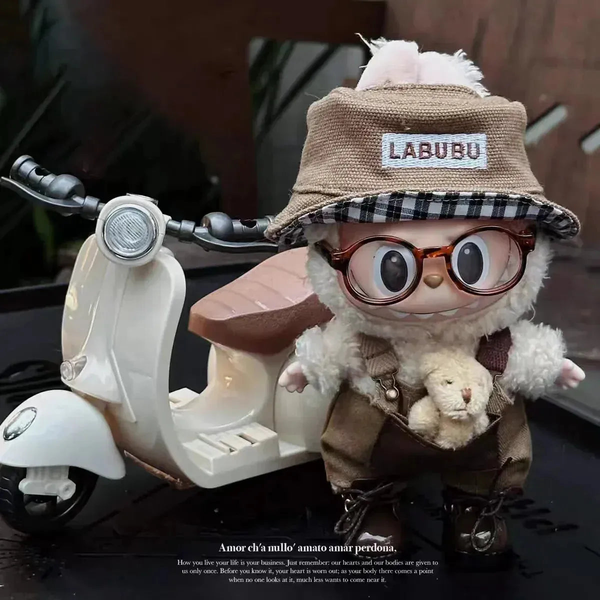 Labubu Mini Travel Moped