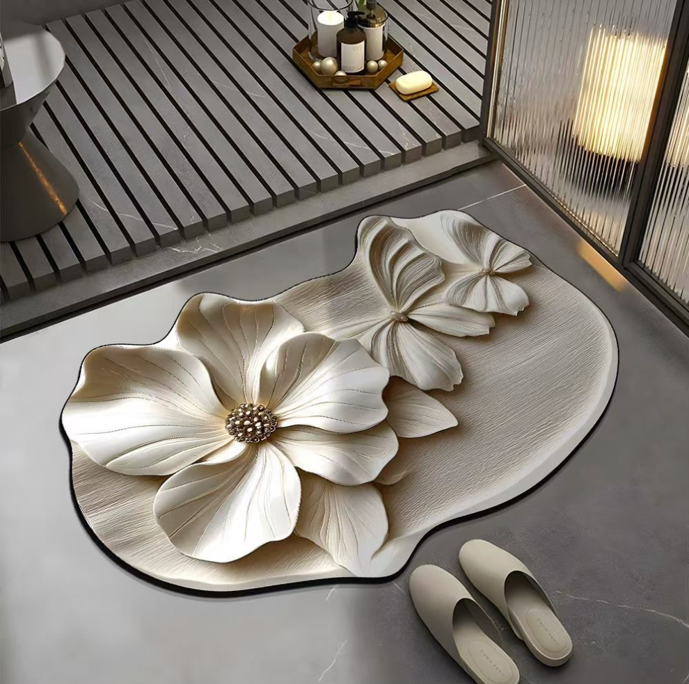 FlowerFusion 3D Floor Mat