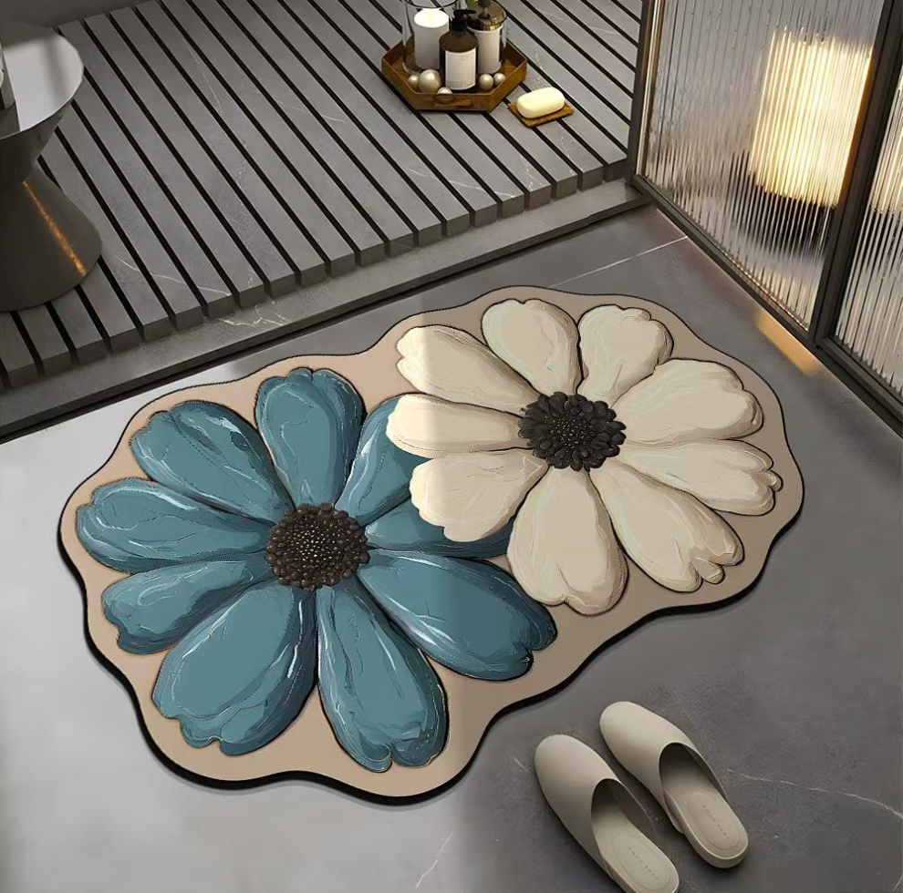 FlowerFusion 3D Floor Mat