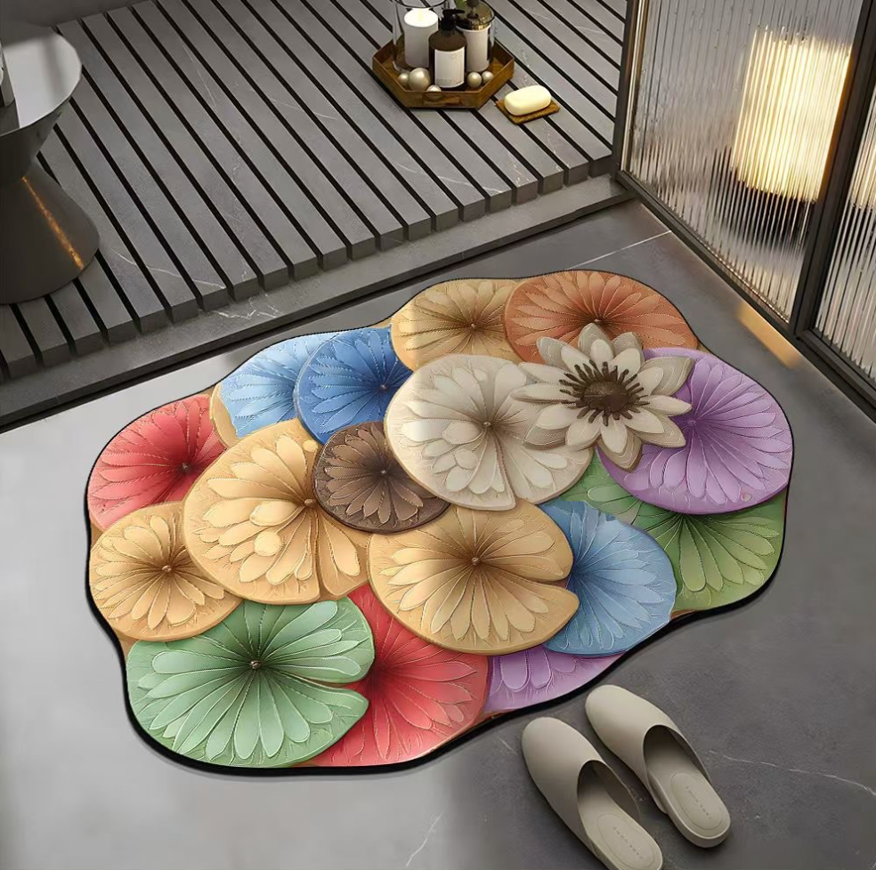FlowerFusion 3D Floor Mat