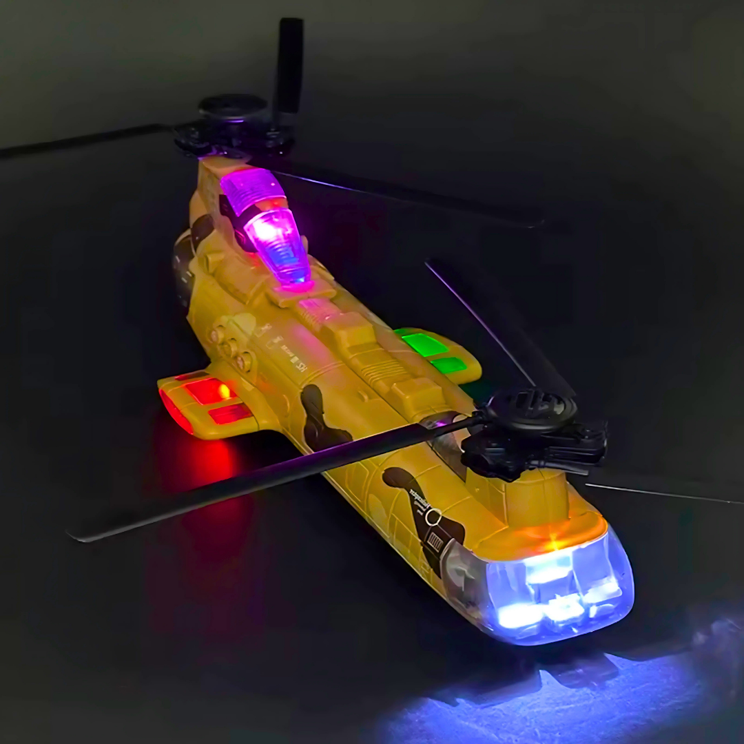 Svetleći Vojni Helikopter sa Tenkovima