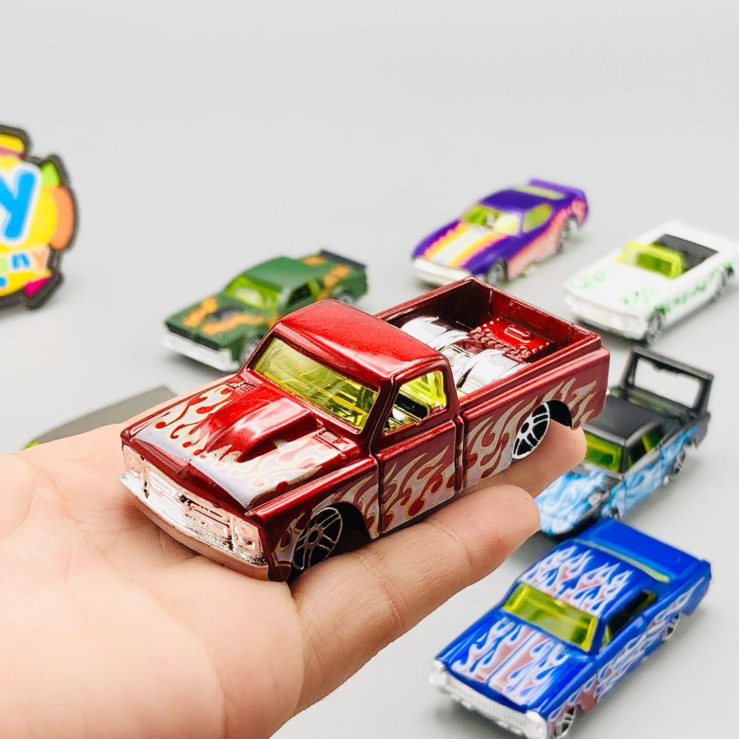 Hot Wheel Set with Display Racks