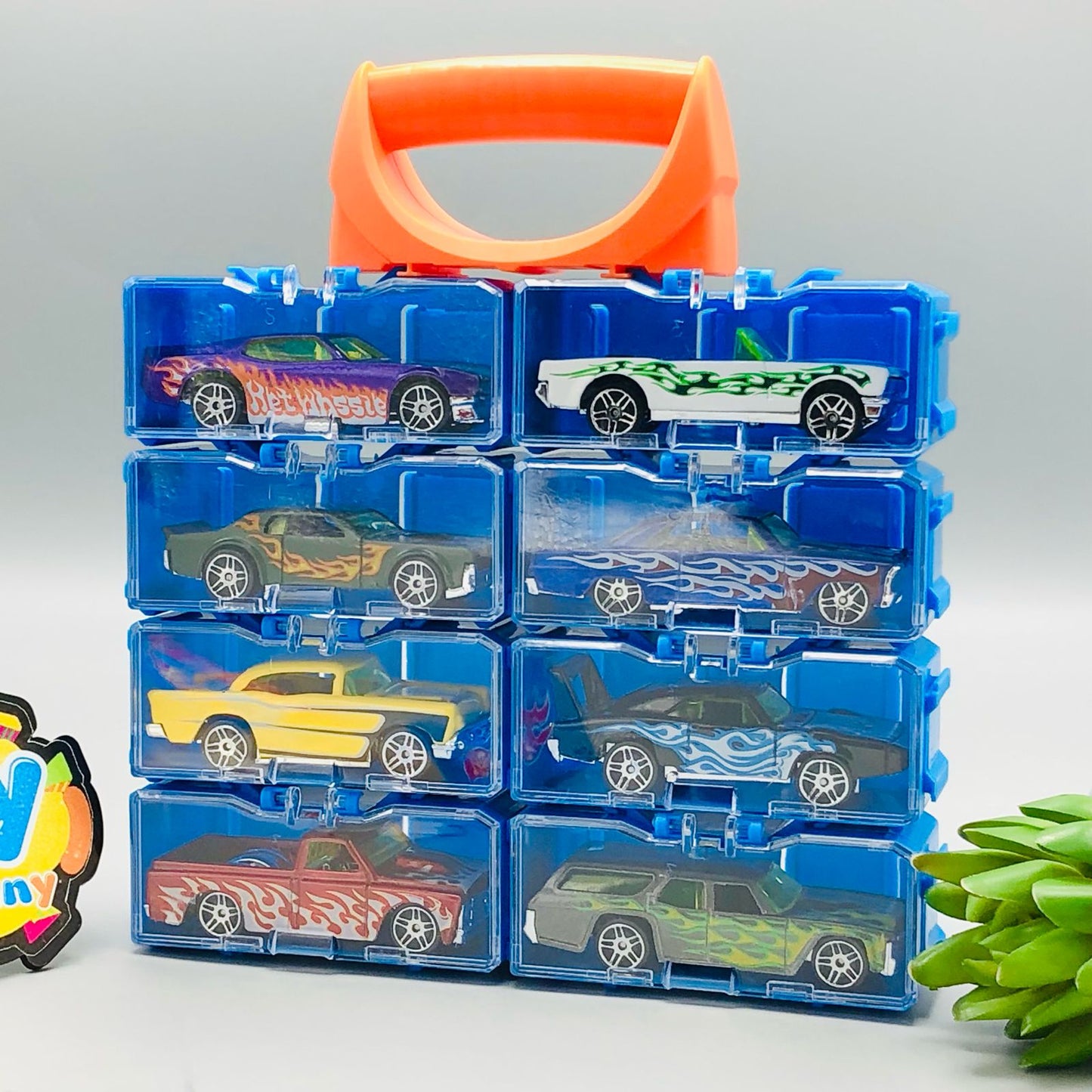 Hot Wheel Set with Display Racks