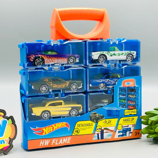 Hot Wheel Set with Display Racks