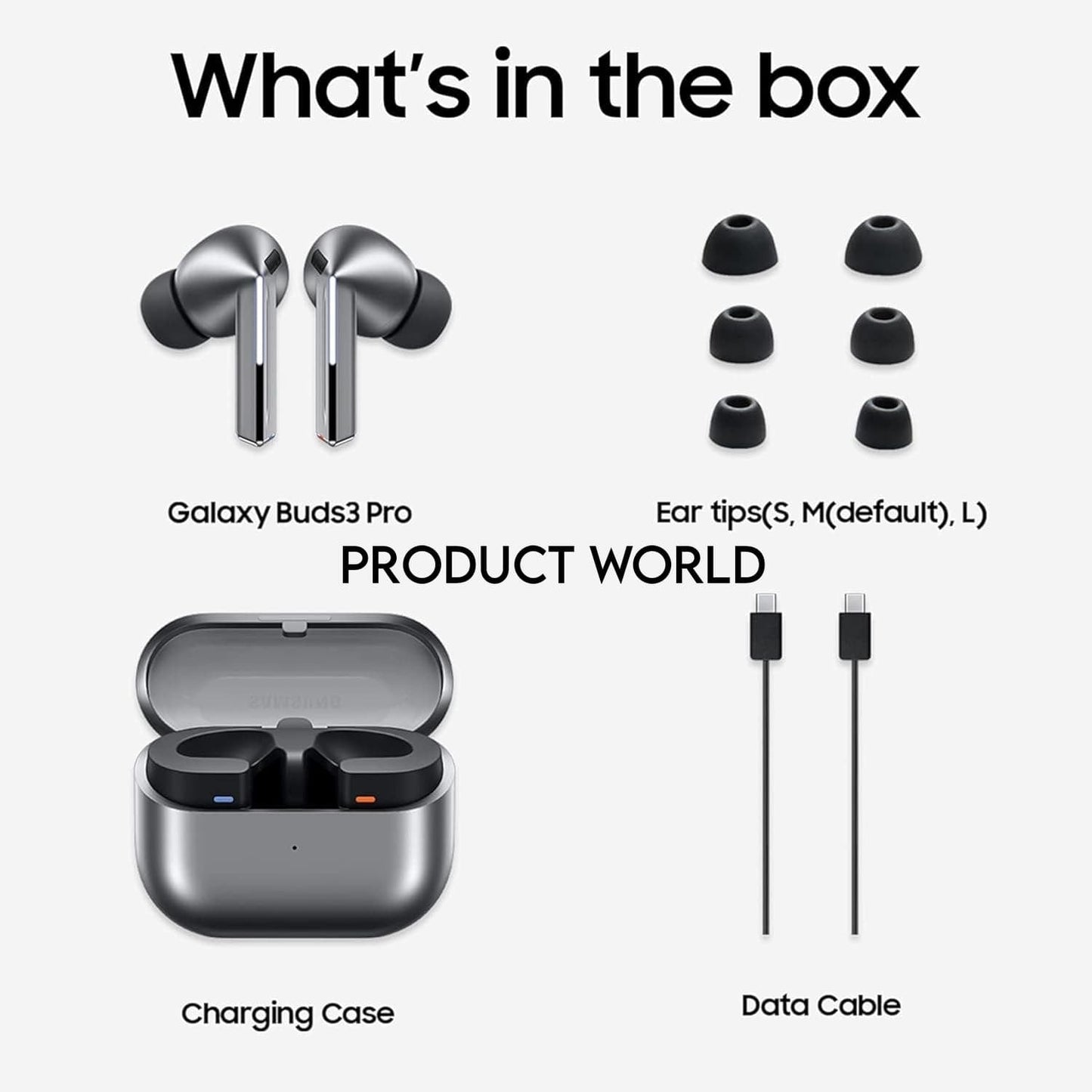 GALAXY BUDS 3 PRO WITH (GALAXY WATCH & BLACK CASE COVER FREE) || AI-POWERED (IMPORTED)