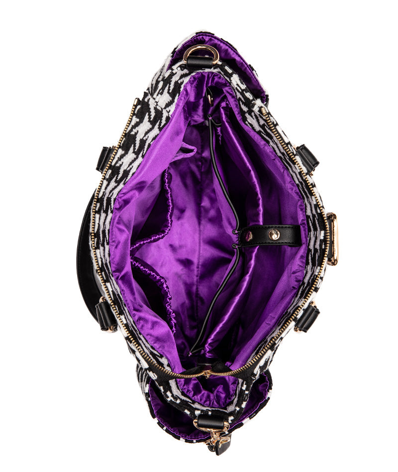 Gemini Mini Convertible Backpack - Houndstooth