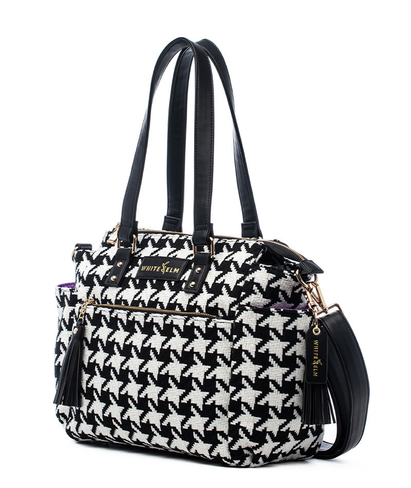 Gemini Mini Convertible Backpack - Houndstooth