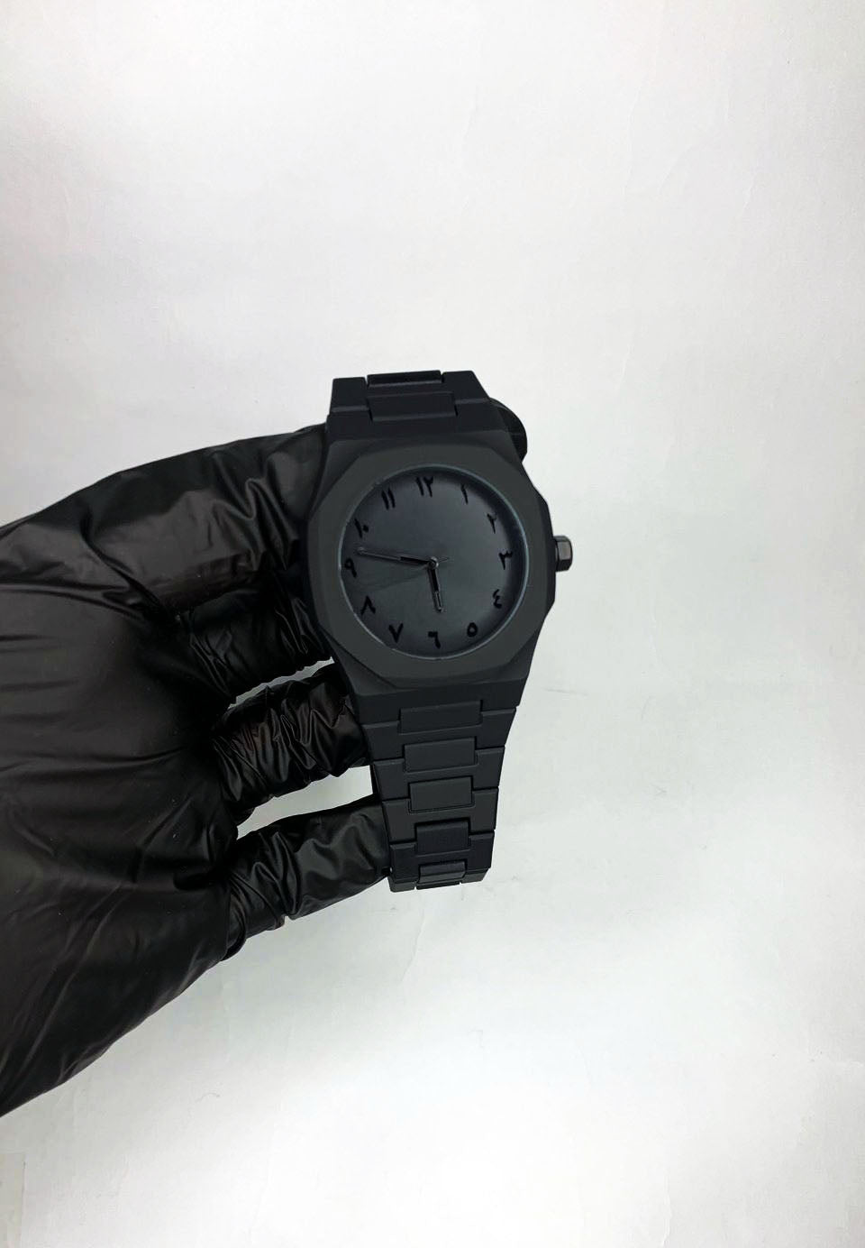 Full Black Aura Quartz Watch with box
