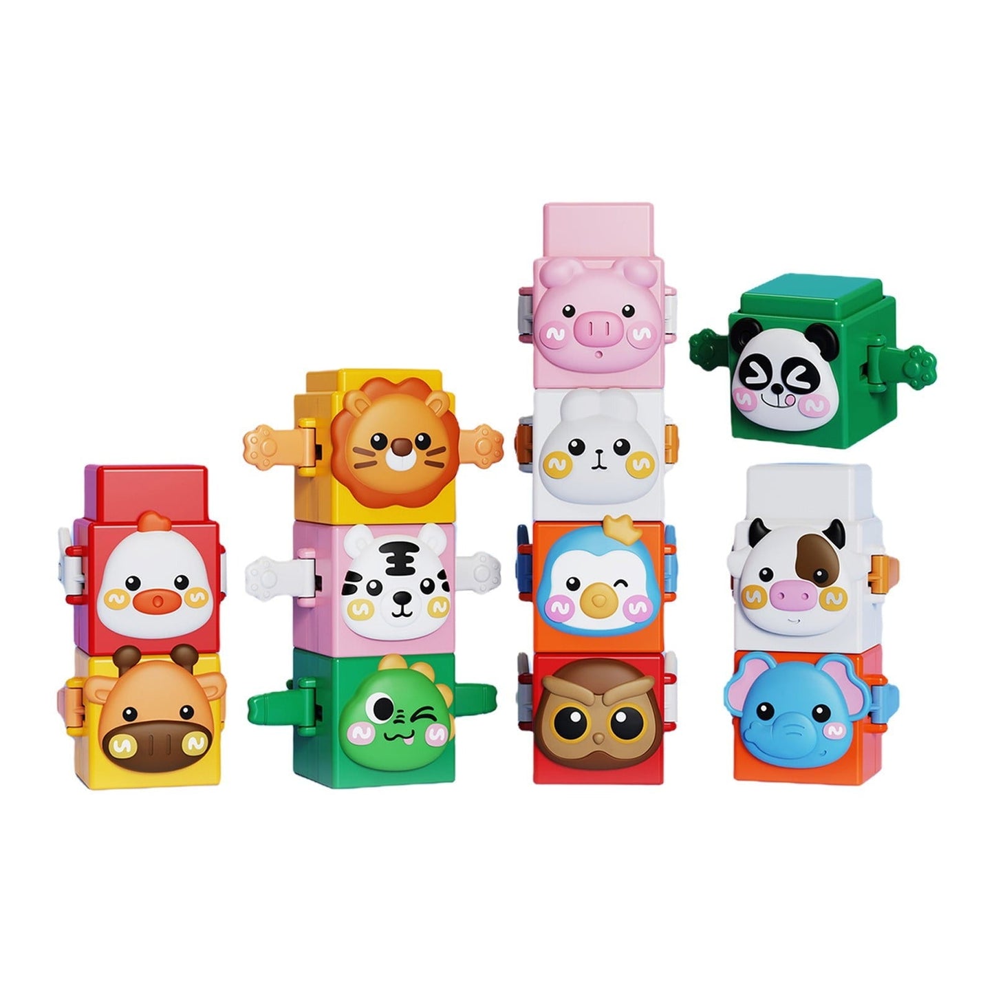 Animal Stacking Toys - Cute Linkage Puzzle Blocks