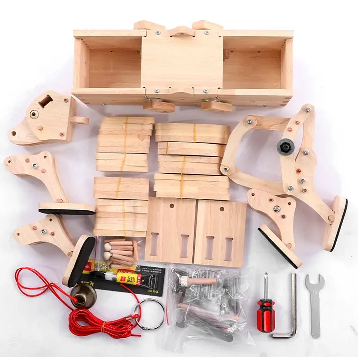 🐄 DIY Movable 3D Wooden Cow Puzzle