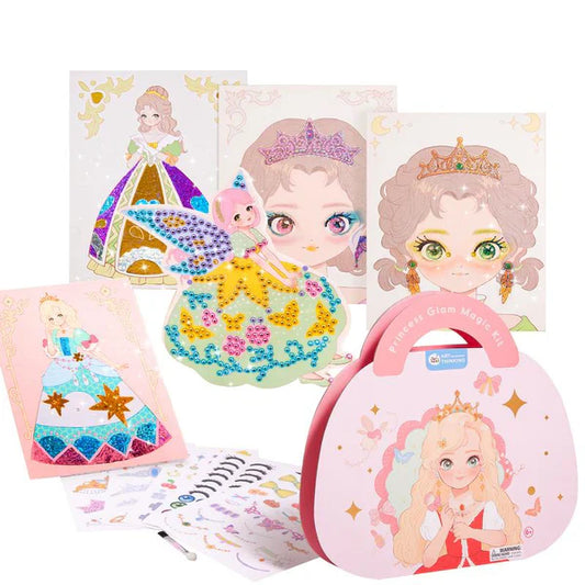 DIY Princess Sticker and Makeup Set