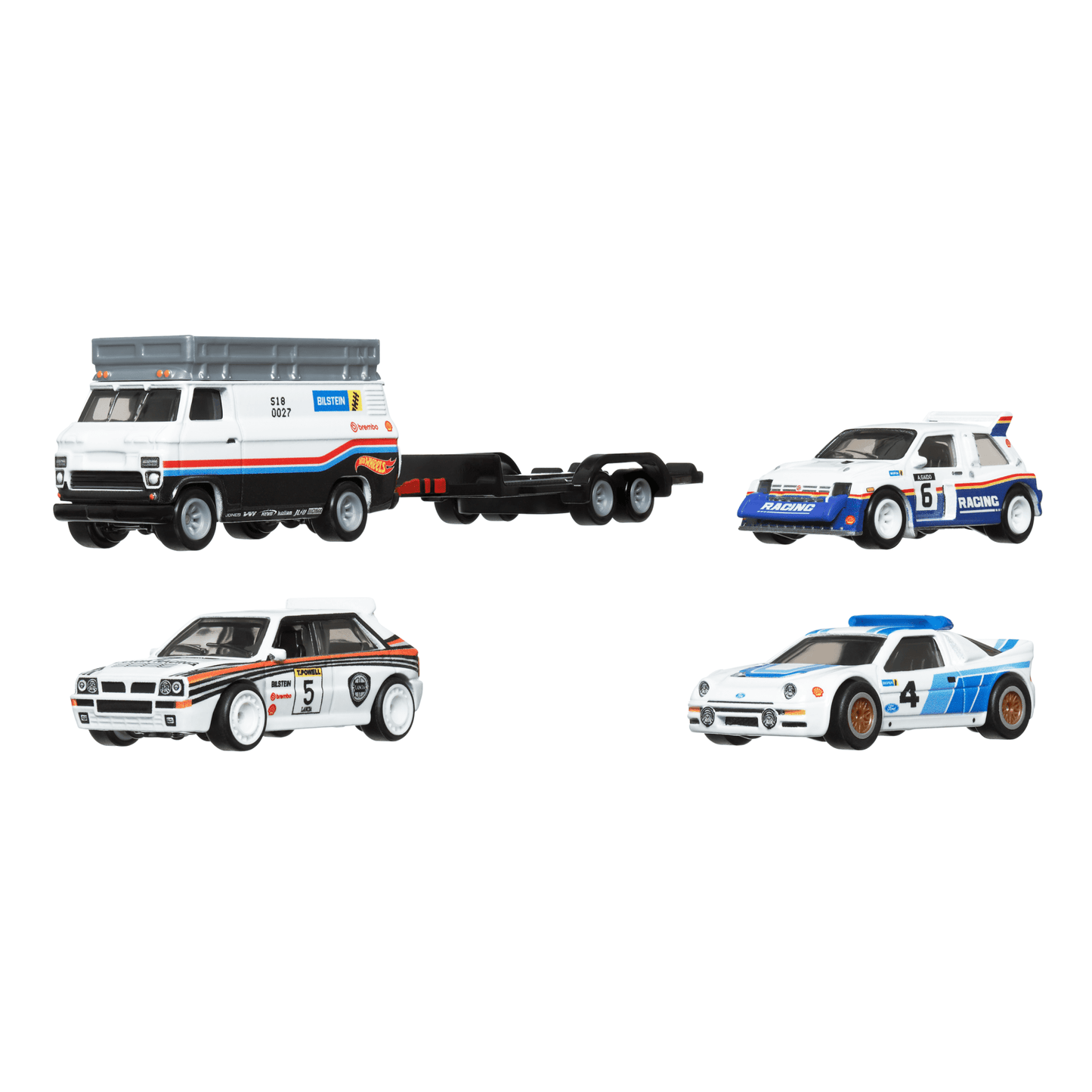 Hot Wheels Premium Collector Display Sets, 3 Cars & 1 Transporter