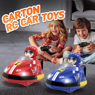 2-Player Remote Control Bumper Cars with Ejecting Drivers