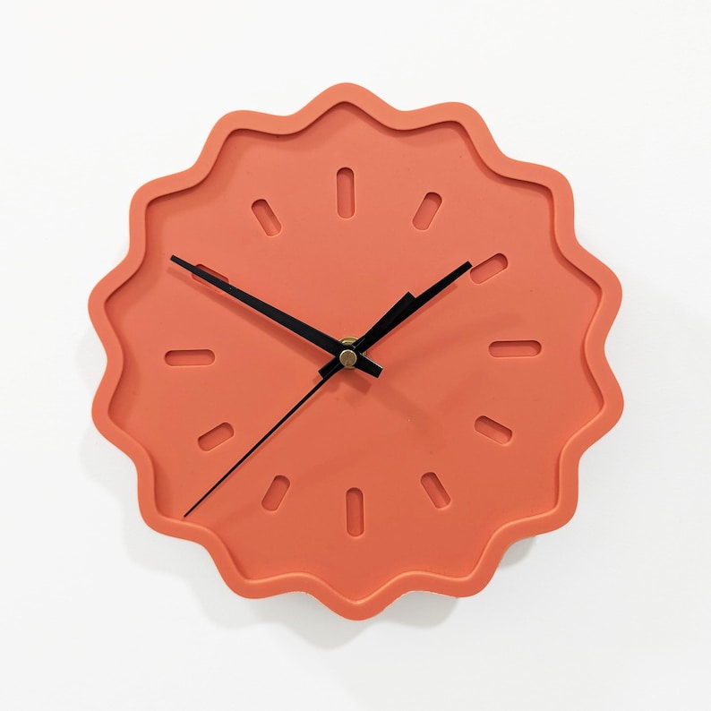 Monochrome Fluted Geometric Acrylic Wall Clock