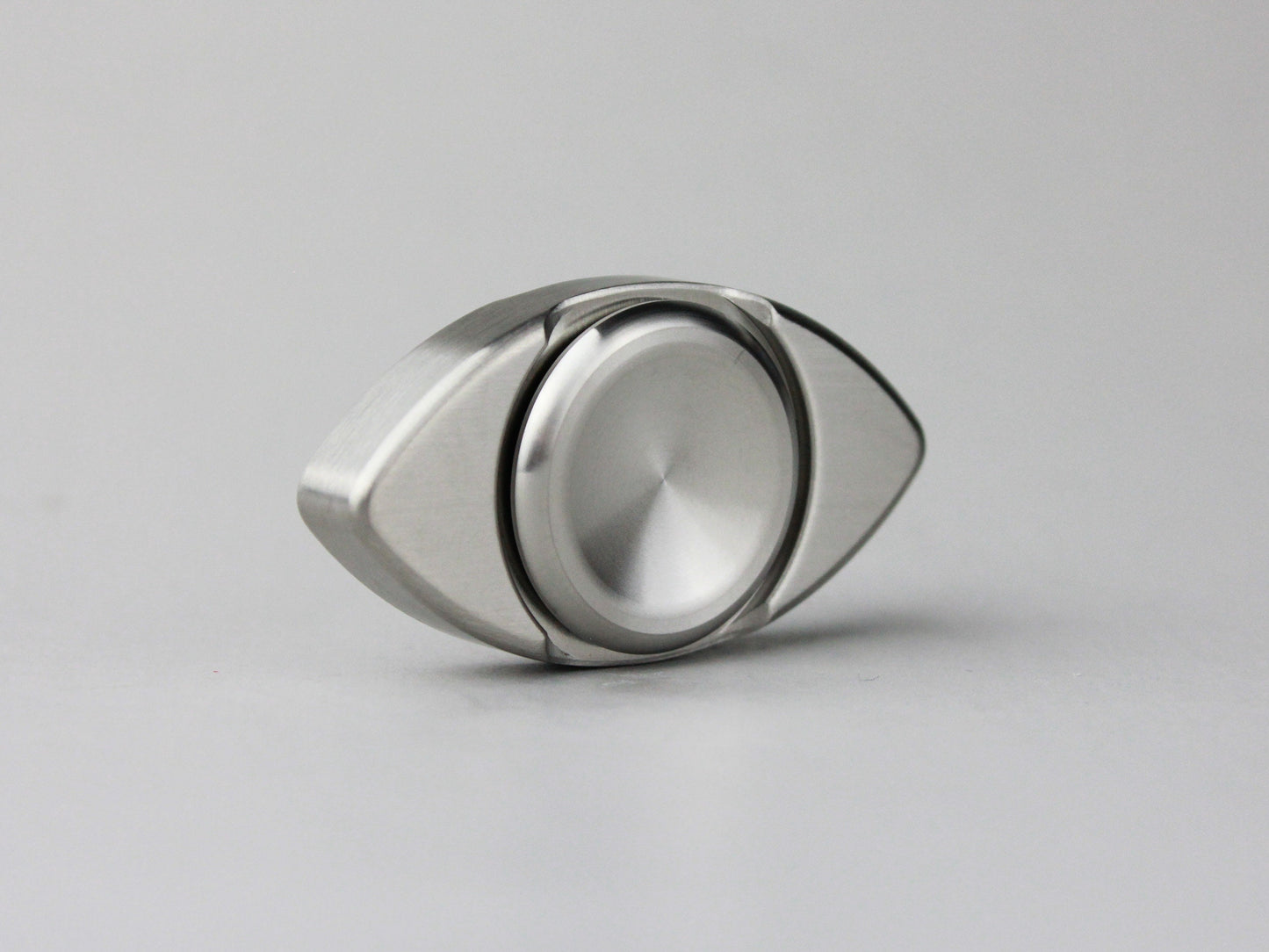 Tri Fox fidget spinner - triangle shape stainless steel silver black or blue hand spinner