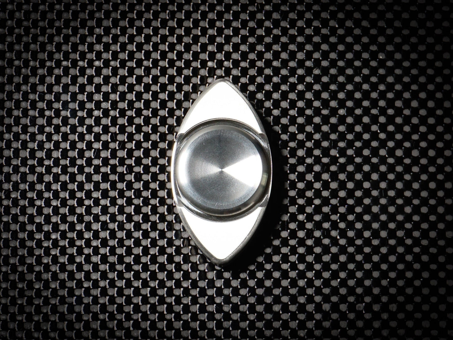 Tri Fox fidget spinner - triangle shape stainless steel silver black or blue hand spinner