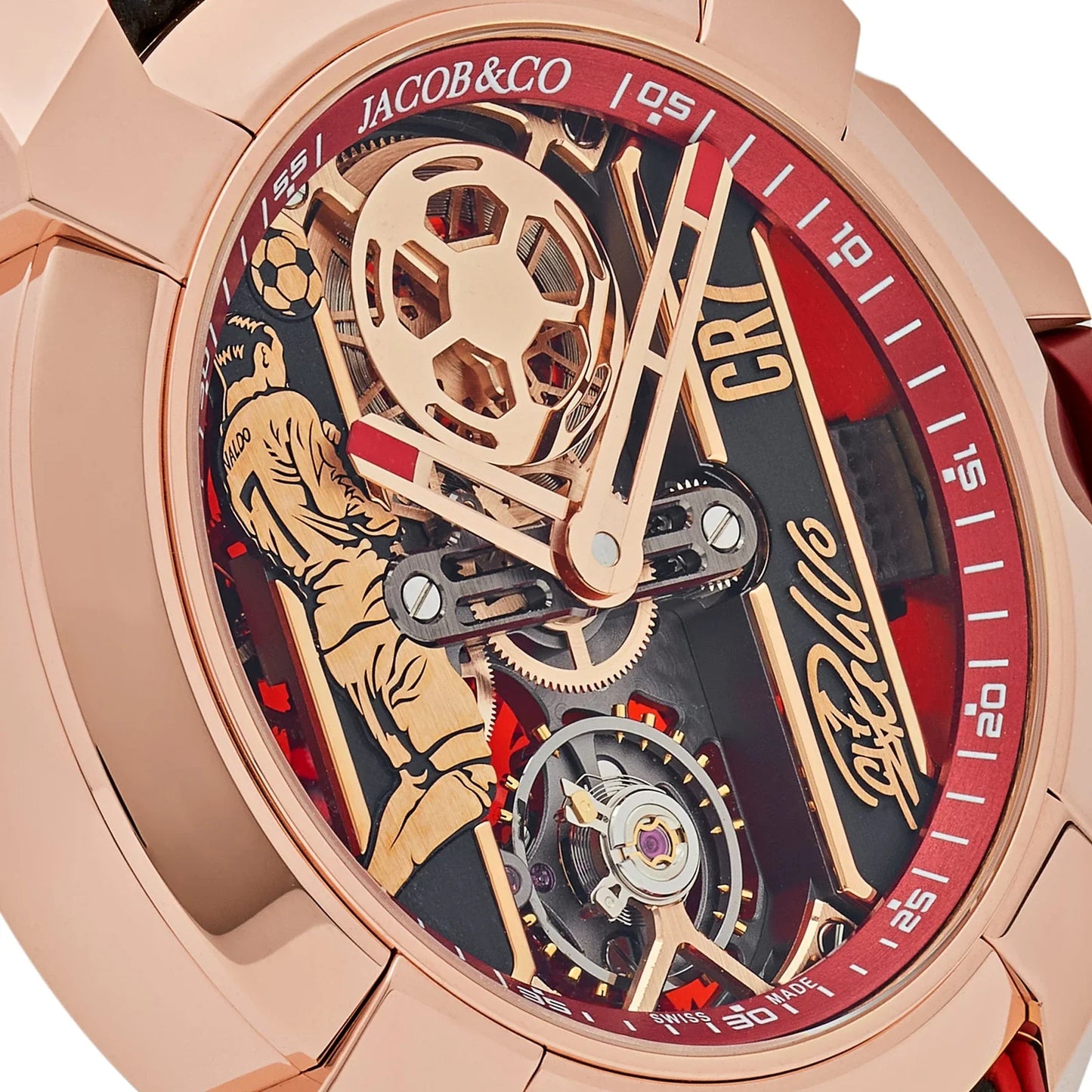 Epic X CR7 |  Flight of CR7 - Rose Gold Baguette Jacob & Co.
