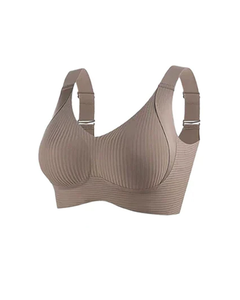 Women's Solid Color Four Rows Adjustable Wireless Bras (Pack Of 4)