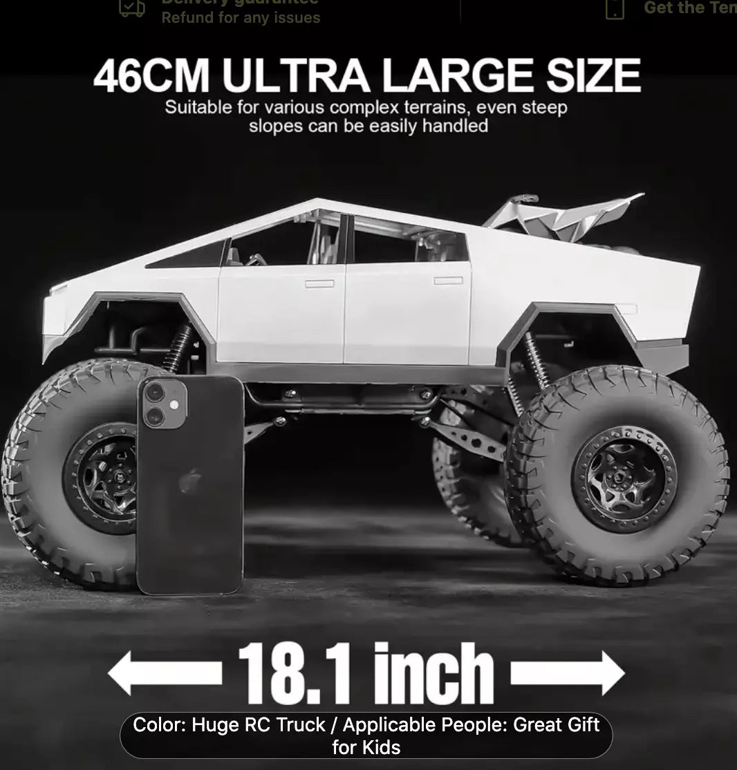 1:8 RC Tesla Off-Road Climbing Truck With Quad Bike