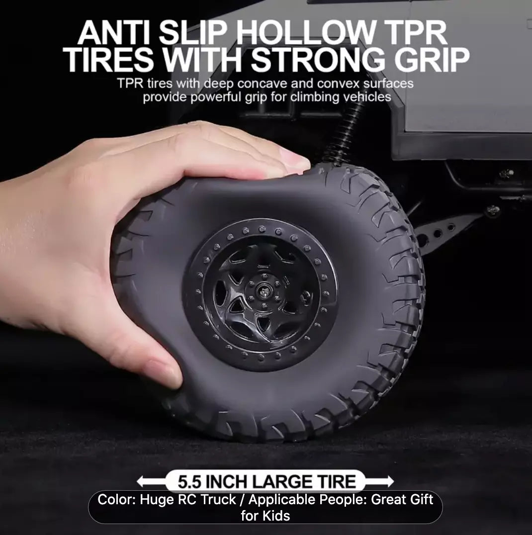 1:8 RC Tesla Off-Road Climbing Truck With Quad Bike