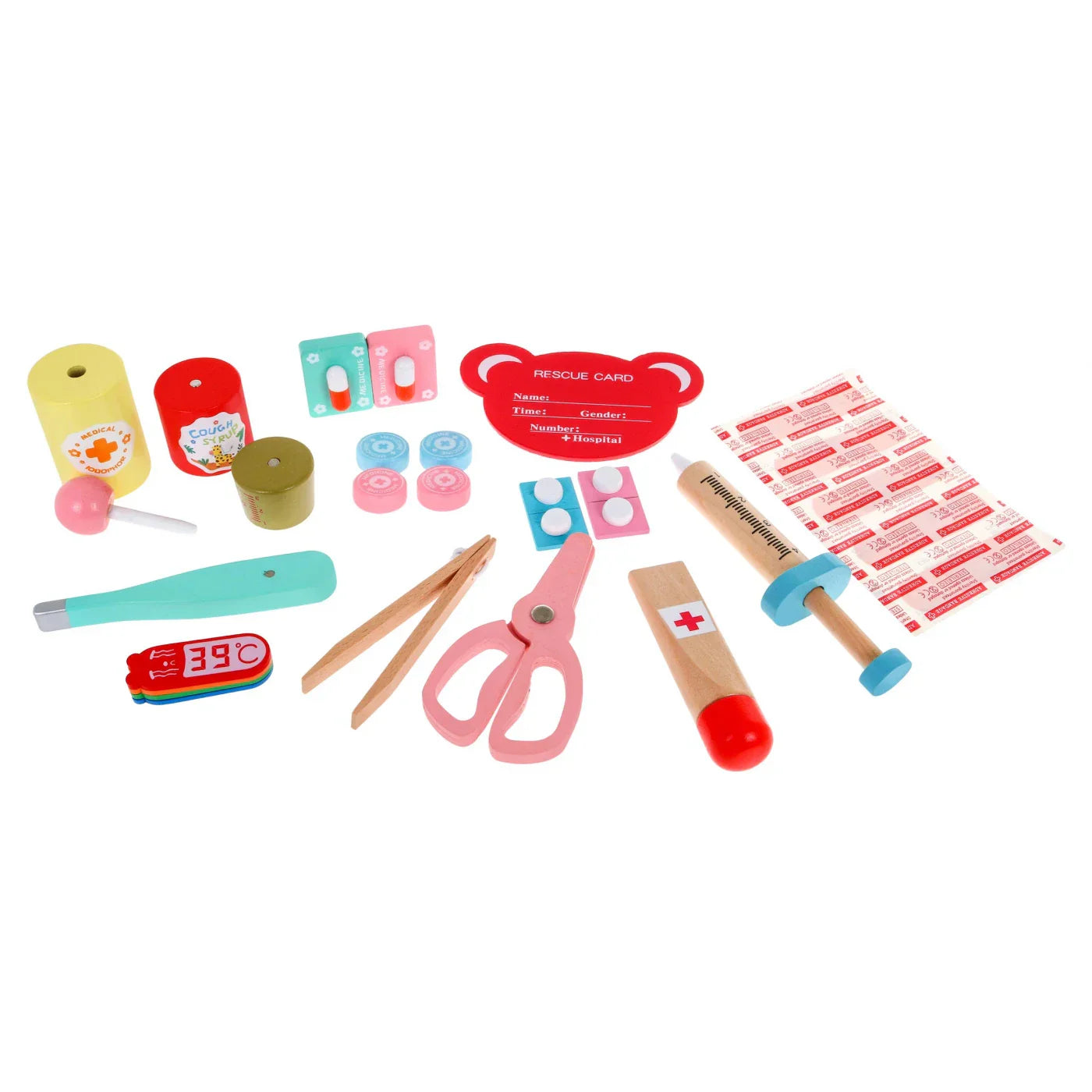 Wooden Kids Doctor Medical Kit