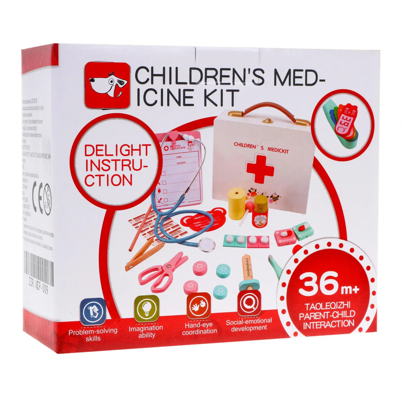 Wooden Kids Doctor Medical Kit
